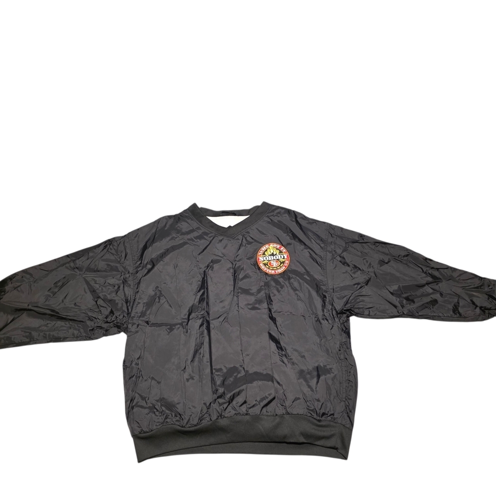 Black Pullover Windbreaker/Jacket SF 49ers Patch